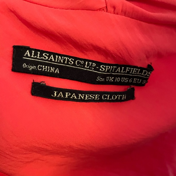 All Saints Japanese cloth dress - Picture 2 of 2